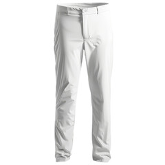 Modern White Golf Pants for Men, Highlighting Contemporary Sportswear and Athletic Fashion.