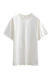 White T-shirt mockup isolated on transparent background