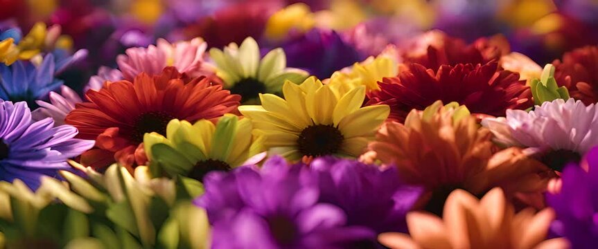 a collection of petals from various kinds of colorful flowers