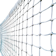 Close-up View of a Volleyball Net, Highlighting the Concept of Team Sports and Active Lifestyle.