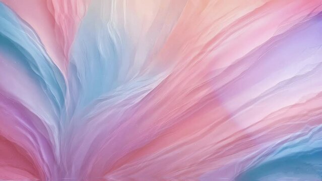 Soft pastel striped abstract background. Dynamic wave motion animation with smooth looping