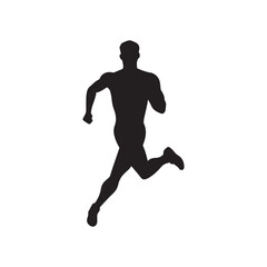 Fototapeta na wymiar Running Men black icon run sport vector design.