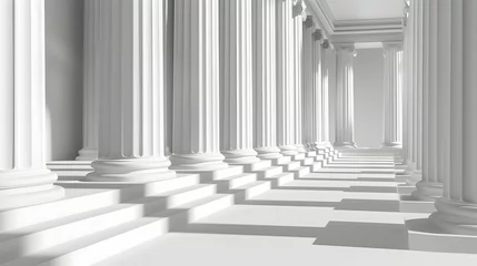  The row of classical columns with steps © 성환 이