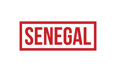 Senegal Rubber Stamp Seal Vector