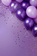 Shopping Festival Gift Design Material: Purple Balloon Background