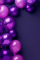 Fototapeta premium Shopping Festival Gift Design Material: Purple Balloon Background