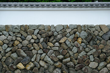 京都東福寺近くの石垣と塀