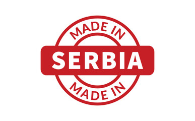 Made In Serbia Rubber Stamp