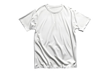 White T-shirt mockup isolated on transparent background