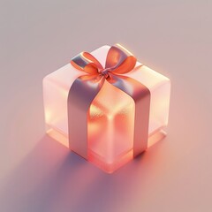 Shopping Festival Gift Design Material: Ground Glass Texture Gift Box
