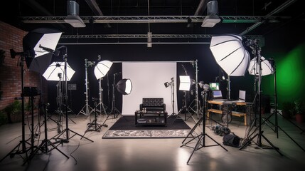 showcases video studio lighting