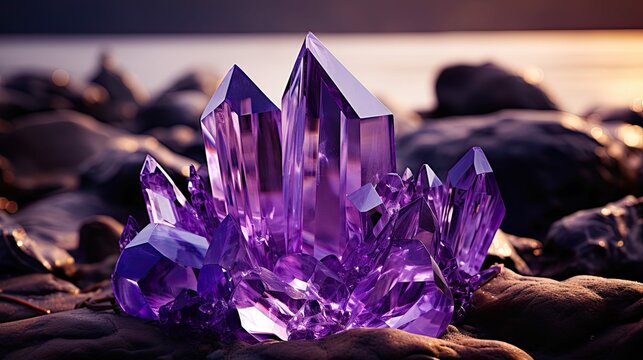 sand purple crystal