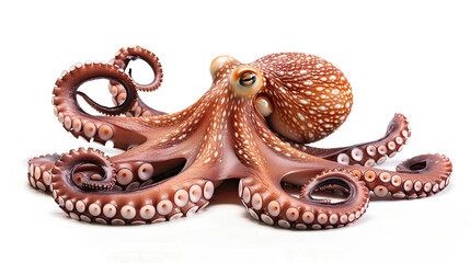 Obraz premium Octopus on white background