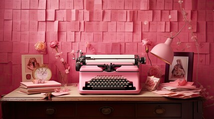 keys pink letters