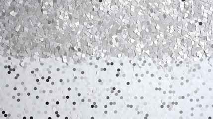canvas silver confetti white background
