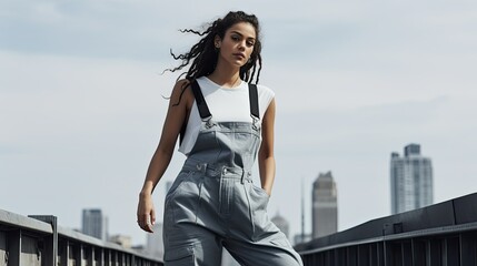 Fototapeta premium t grey denim
