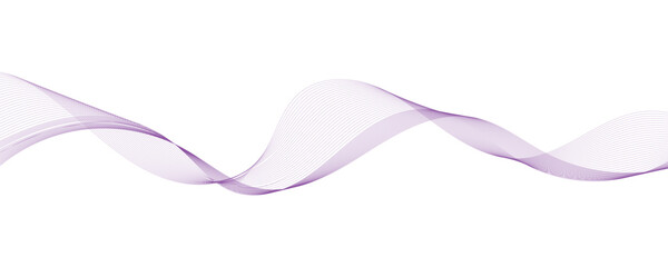  Vector illustration of purple wavy lines.