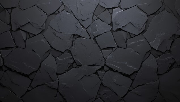 Black slate background, top view