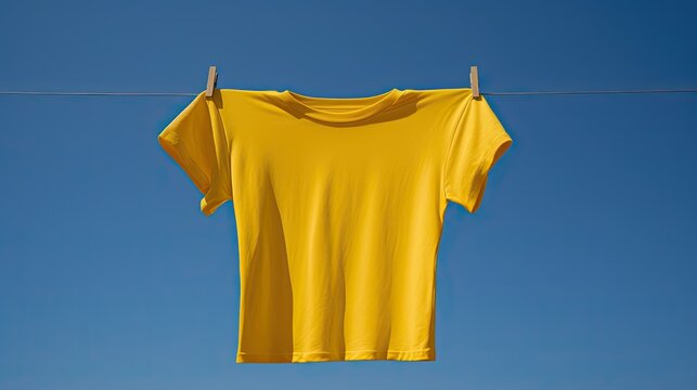 brigh yellow t shirt
