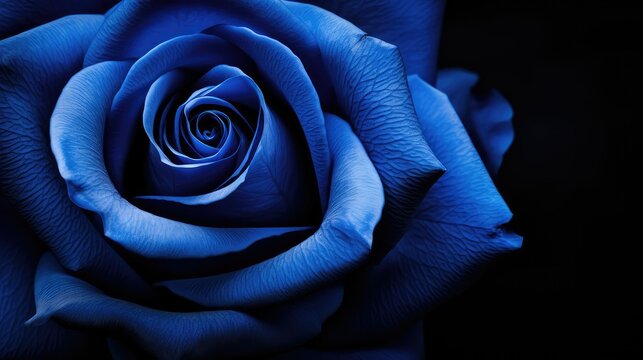 petals blue rose background
