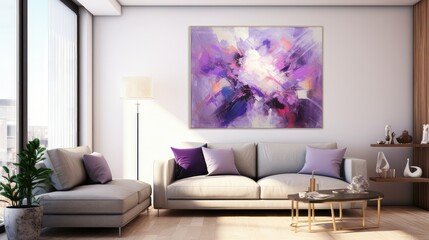 violet purple painting