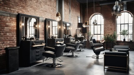 Naklejka premium modern beauty salon interior