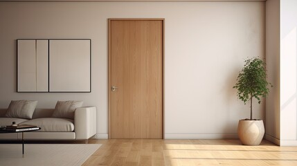 clean blurred interior doors