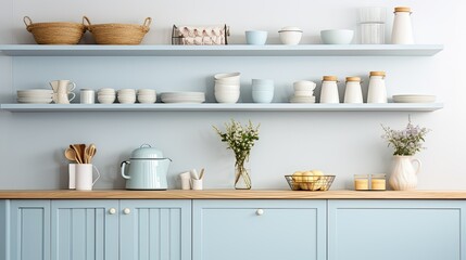 design elegant blue kitchen
