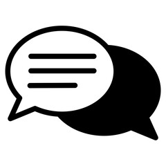 Chat vector icon. Talk  speech bubble icon