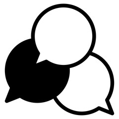 Chat vector icon. Talk  speech bubble icon