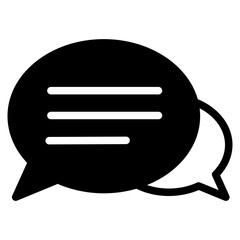 Chat vector icon. Talk  speech bubble icon