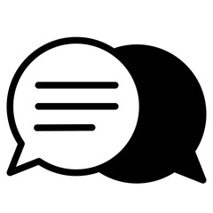 Chat vector icon. Talk  speech bubble icon