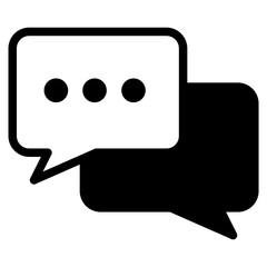 Chat vector icon. Talk  speech bubble icon