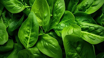 Fototapeta na wymiar sunlight leaf spinach green