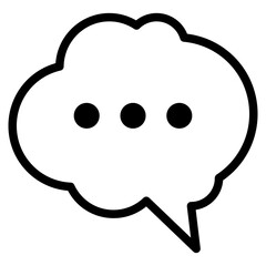Chat vector icon. Talk  speech bubble icon
