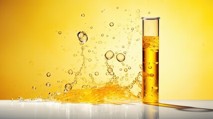 tube yellow liquid