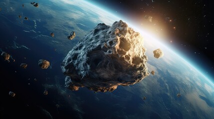 massive asteroid earth