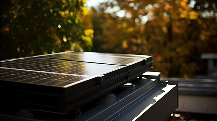 sleek solar energy batteries - obrazy, fototapety, plakaty