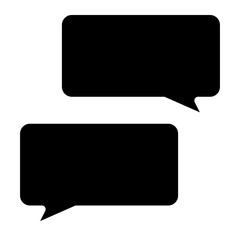 Naklejka premium Chat vector icon. Talk speech bubble icon