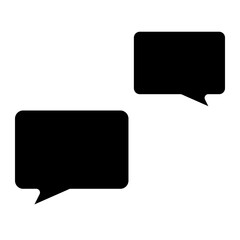 Naklejka premium Chat vector icon. Talk speech bubble icon