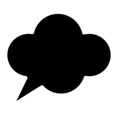 Chat vector icon. Talk  speech bubble icon