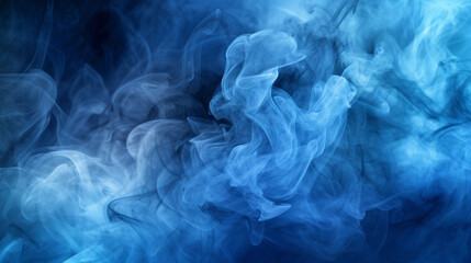 blue smoke background - obrazy, fototapety, plakaty