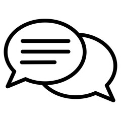 Chat vector icon. Talk  speech bubble icon