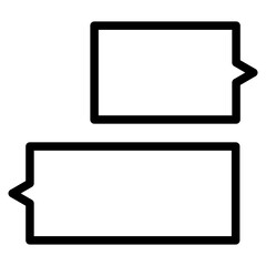 Chat vector icon. Talk  speech bubble icon