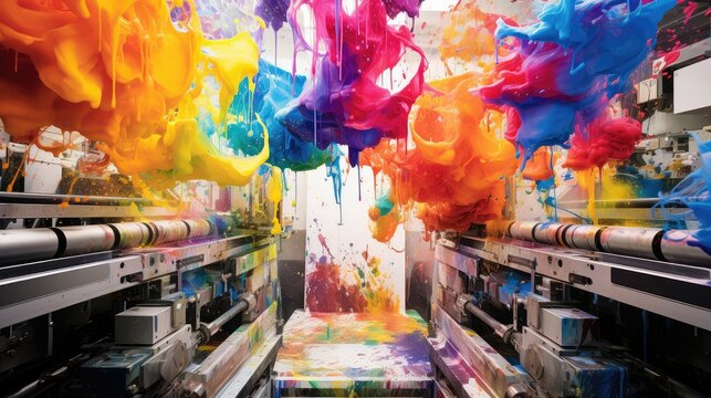 action white Printing Press