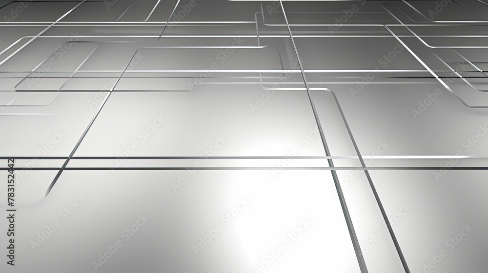 Sticker grid light gray tech background