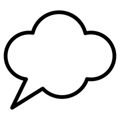 Chat vector icon. Talk  speech bubble icon