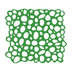 Cellular structure pattern from oval elements