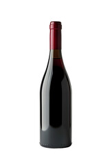 Red wine bottle isolated on transparent background
