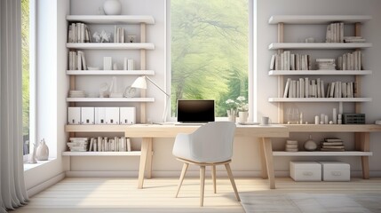 calm blurred interior design